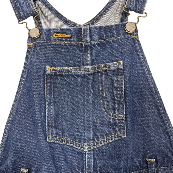 Levi’s Medium Dark Blue Wash Denim Overalls Jukebox Jam Women Size S–Vintage Y2K - Picture 3 of 16